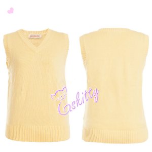 画像4: ラブライブ　制服　矢澤 にこセーターピンク+全員セーター黄色　コスプレ衣装 (4)