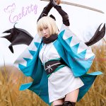 画像: Fate Grand Order  フェイト・グランドオーダー FGO 樱Saber 沖田 総司　コスプレ衣装